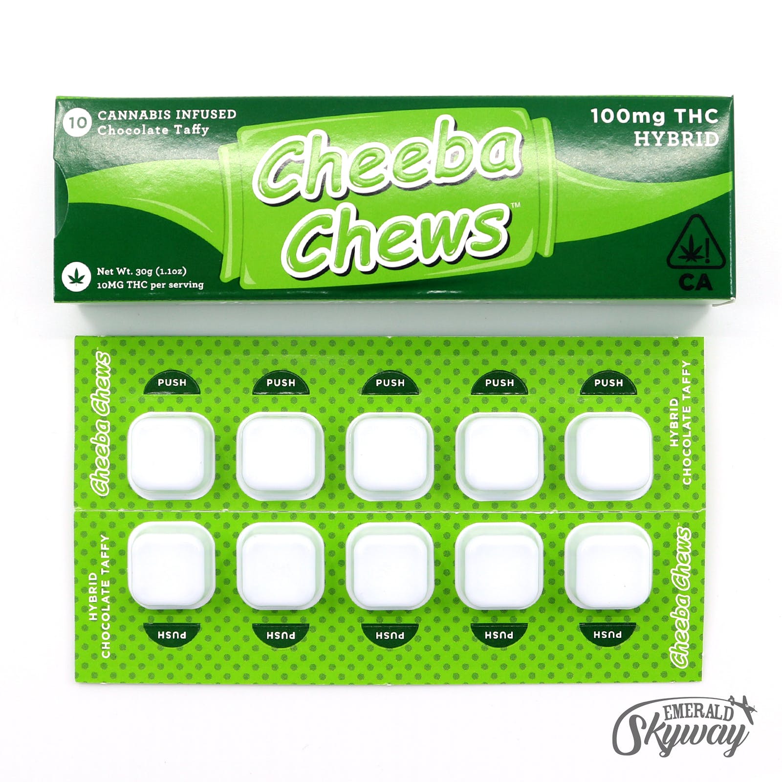 Cheeba Chews: Chocolate Taffy - Hybrid