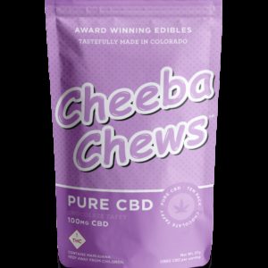 Cheeba Chews Chocolate Taffy Pure CBD 100mg