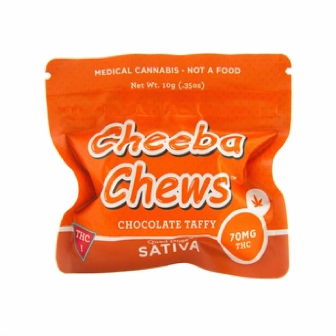 Cheeba Chews Chocolate Taffy - Sativa (100 MG)