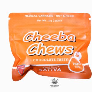 Cheeba Chews Chocolate Taffy- Sativa 70mg