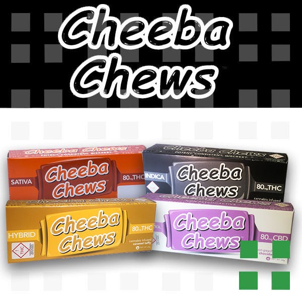 Cheeba chews Indica, Sativa, Hybrid, CBD