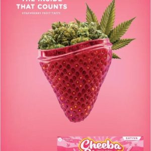 Cheeba Chews Sativa 100mg Strawberry Taffy