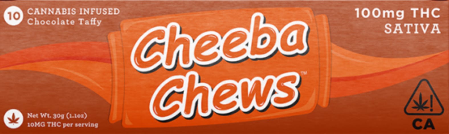 CHEEBA CHEWS: SATIVA CHOCOLATE TAFFY (100MG)