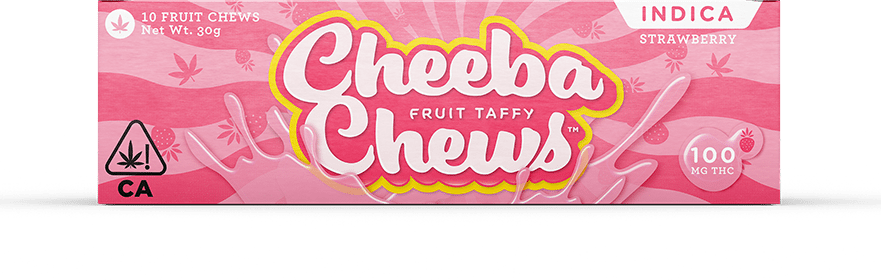 Cheeba Chews - Strawberry Chews - Indica 100mg
