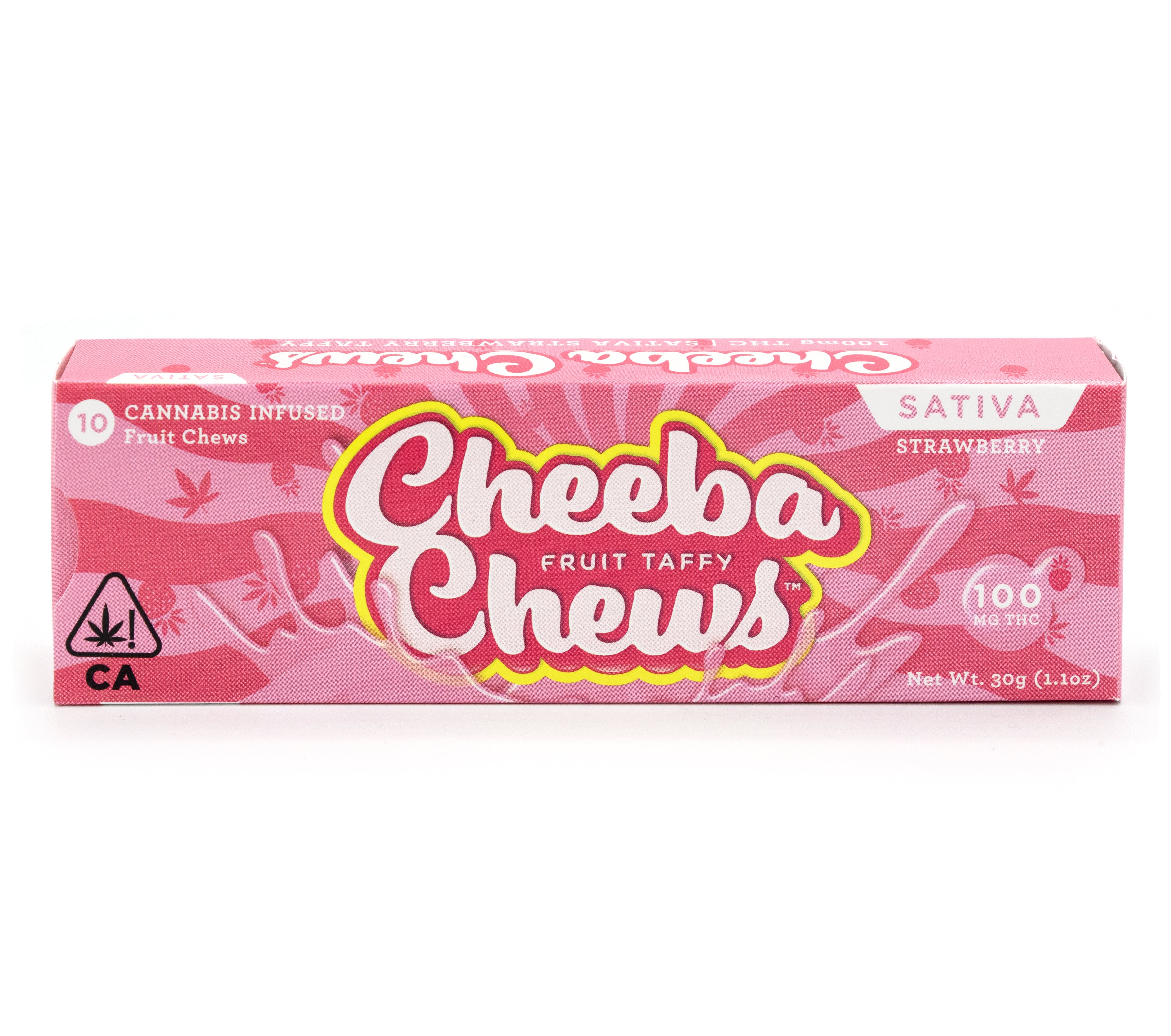 Cheeba Chews - Strawberry Fruit Taffy - Sativa
