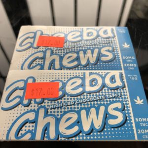 Cheeba Chews- THC/CBD: 50MG/THC&20MG/CBD