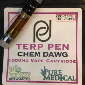 Chem Dawg Pure Distilled 1000mg Cartridge