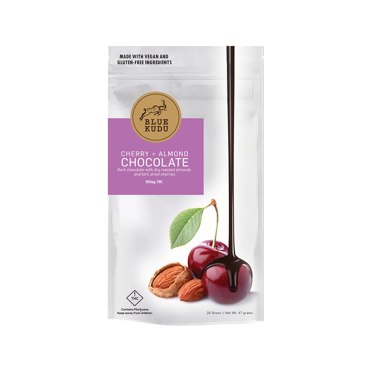 Cherry + Almond & Dark Chocolate 100mg THC - REC