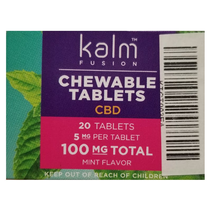 Chewable Tablets Mint CBD 100mg