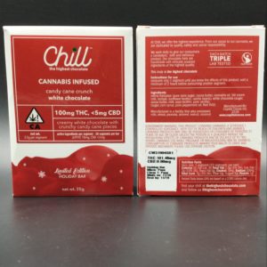 Chill - Candy Cane Crunch White Chocolate 100mg