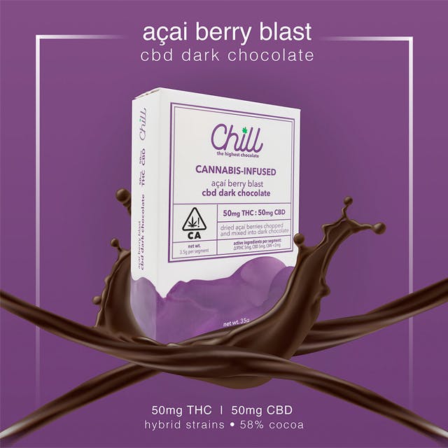 Chill Chocolate - Acia Berry Blast 1:1 THC/CBD