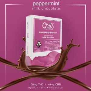 Chill Chocolate - Peppermint Chocolate Bar 100mg
