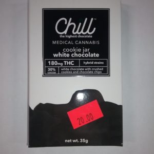 CHILL CHOCOLATES 180mg WHITE CHOCOLATE