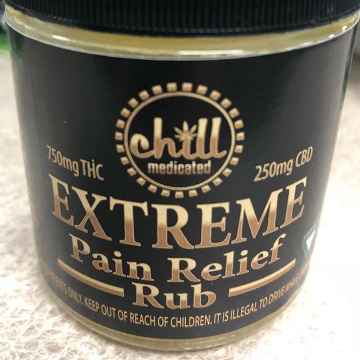 Chill Medicated Extreme Pain Relief Rub 3:1 THC/CBD