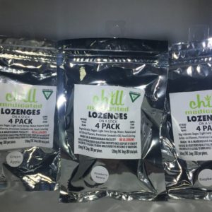Chill Medicated Lozenges 4 Pack: 30mg ea. 120mg Total.
