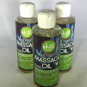 Chill Medicated Massage Oil 200mg THC 200mg CBD