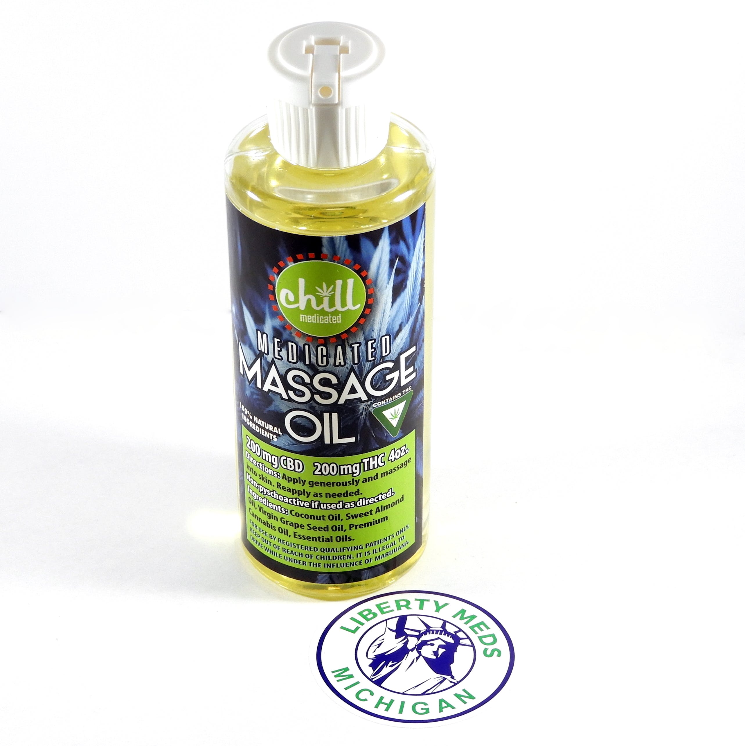 Chill Medicated Massage Oil : Orange Peppermint