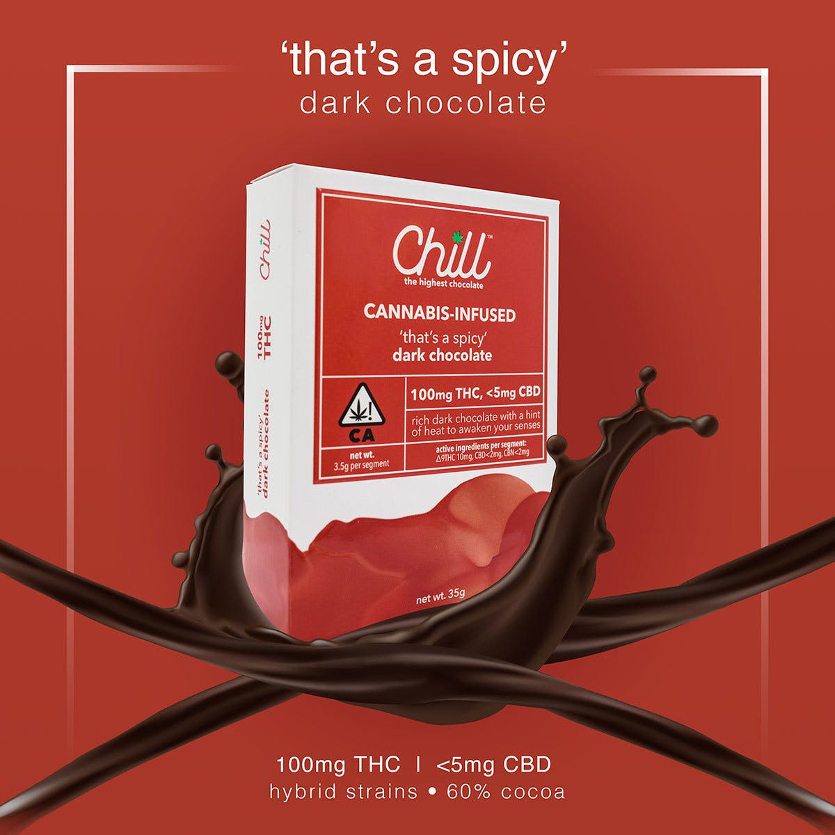 Chill- "that's a spicy" Dark Chocolate