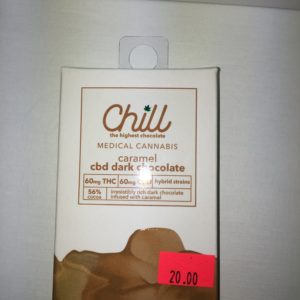 CHILL THE HIGHEST CHOCOLATE CARAMEL (60mg THC/60mg CBD)