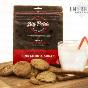Cinnamon and Sugar Indica Cookies (10 pk.) 100 mg by Big Pete's Cookies