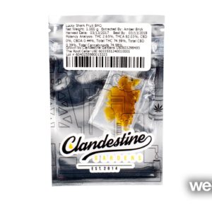Clandestine Consulting;extract;Lucky Shark Fruit BHO 1G