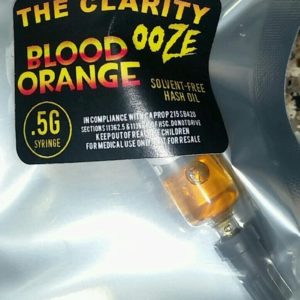 Clarity Ooze Blood Orange Syringe .5g