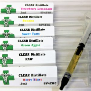 Clear Distillate .5ml Syringe- Raw
