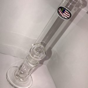 Clear Straight Neck Bong (32mm)