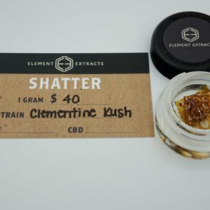 Clementine Kush Shatter by Element Extracts