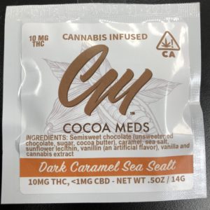 Cocoa Meds 10mg THC Dark Caramel Sea Salt