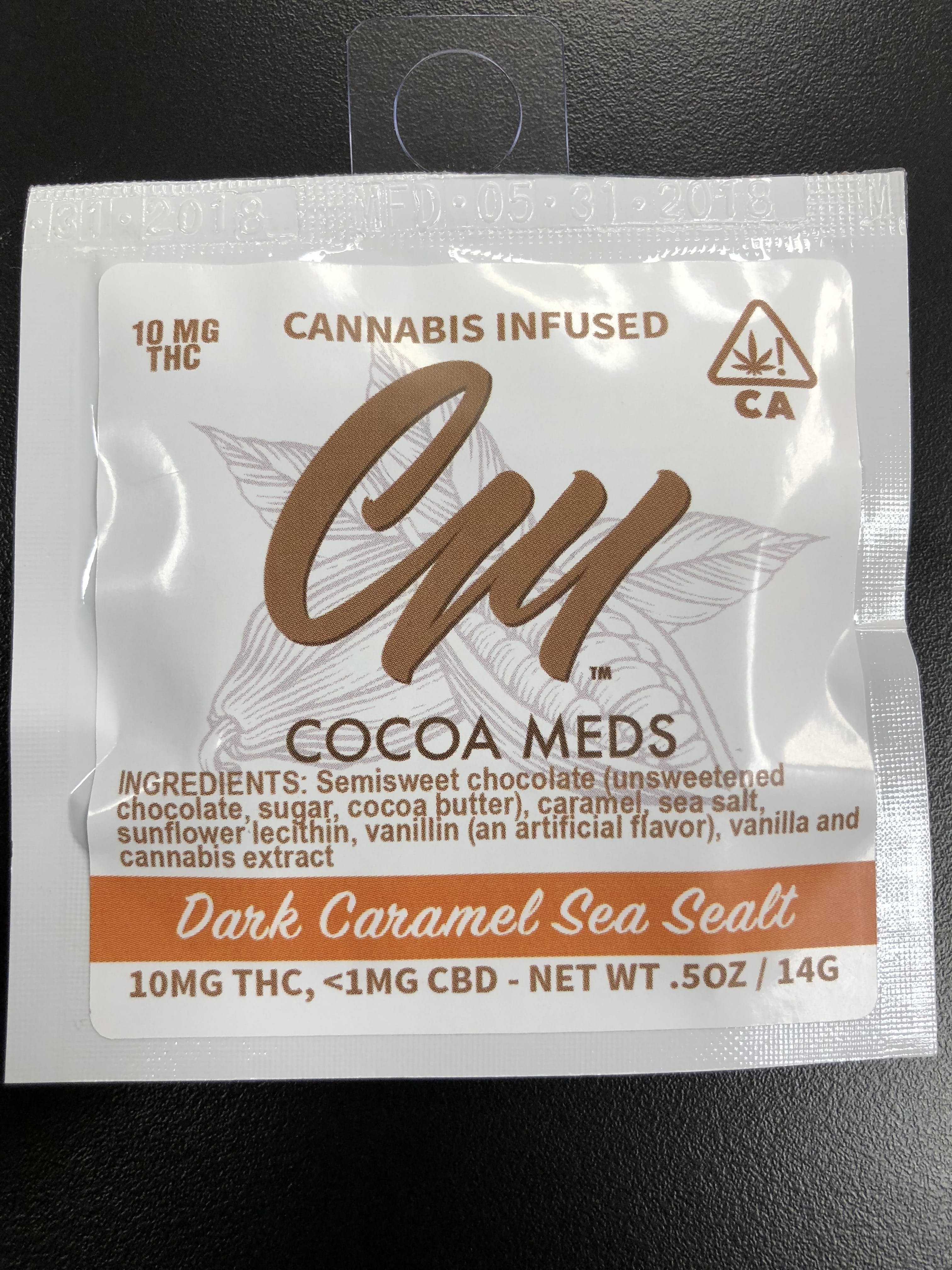 marijuana-dispensaries-1408-enterprise-street-vallejo-cocoa-meds-10mg-thc-dark-caramel-sea-salt