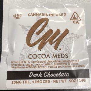 Cocoa Meds 10mg THC Dark Chocolate