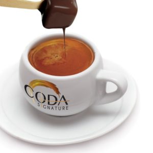 Coda Hot Chocolate on a Spoon Espresso