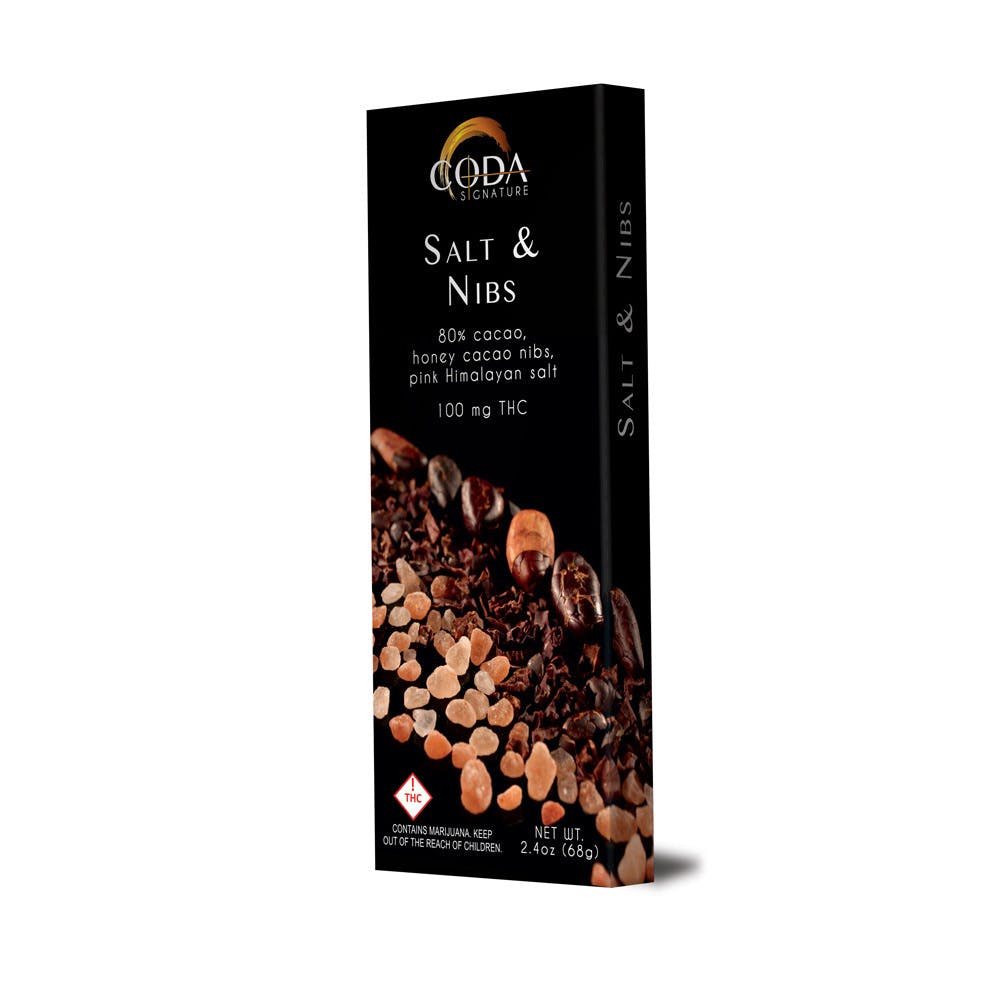 Coda - Salt and Nibs Chocolate 100mg