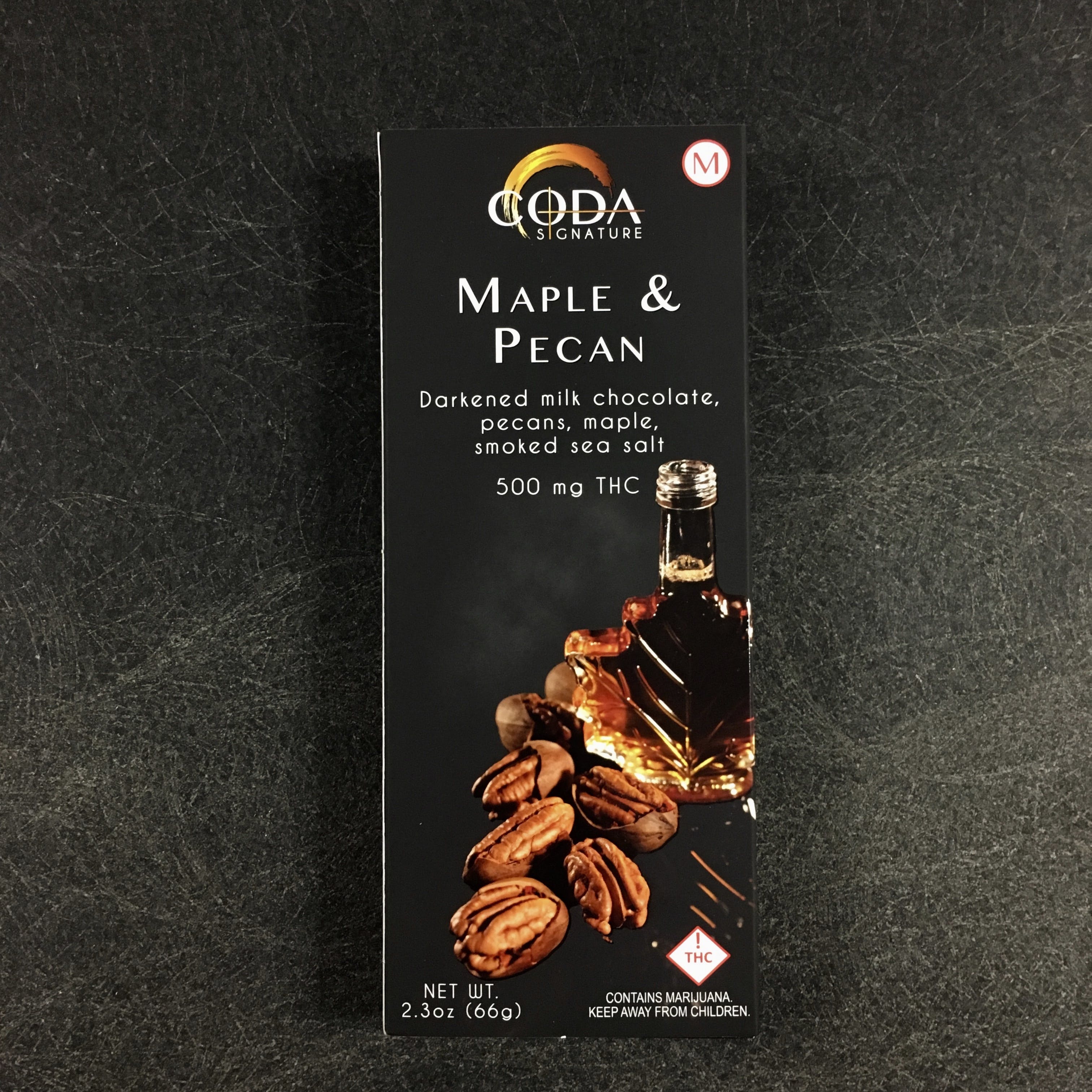 CODA Signature, Maple & Pecan Chocolate, 500mg