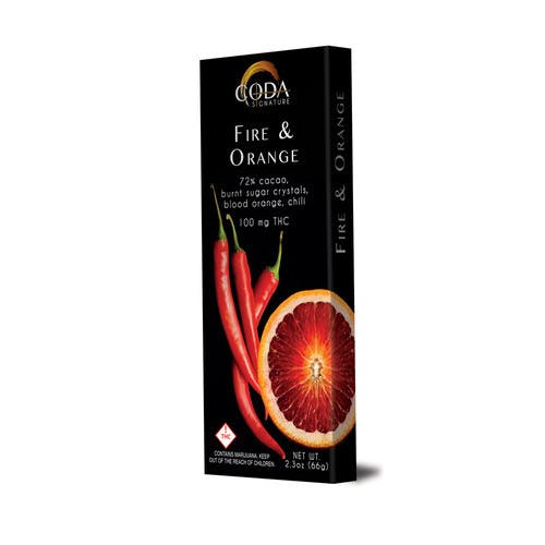 Coda Signature Chocolate Bars | 100mg | Fire & Orange