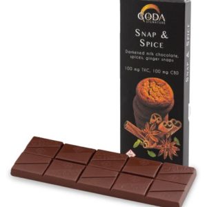 Coda Snap and Spice Chocolate Bar 1:1 100mg