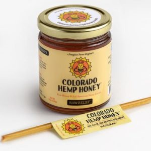 Colorado Hemp Honey Raw Relief Natural Honey 6oz Jar