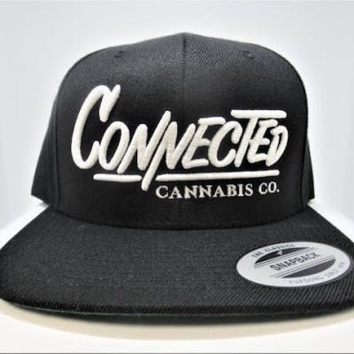 Connected Cannabis Co. - Snapback Hat (Black & White)