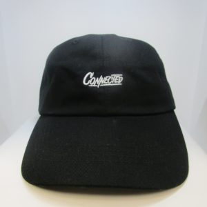 Connected Dad Hat (Black Small Writing)