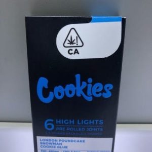 Cookies Fam Highlights 6 Pack Pre Rolls 16.58% THC