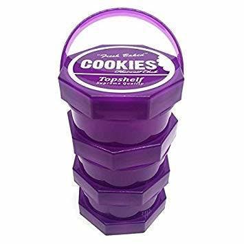 Cookies Medium Stackable Jar- Purple
