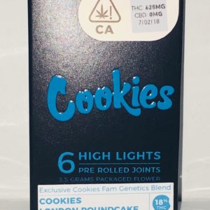 Cookies prerolls 6pack