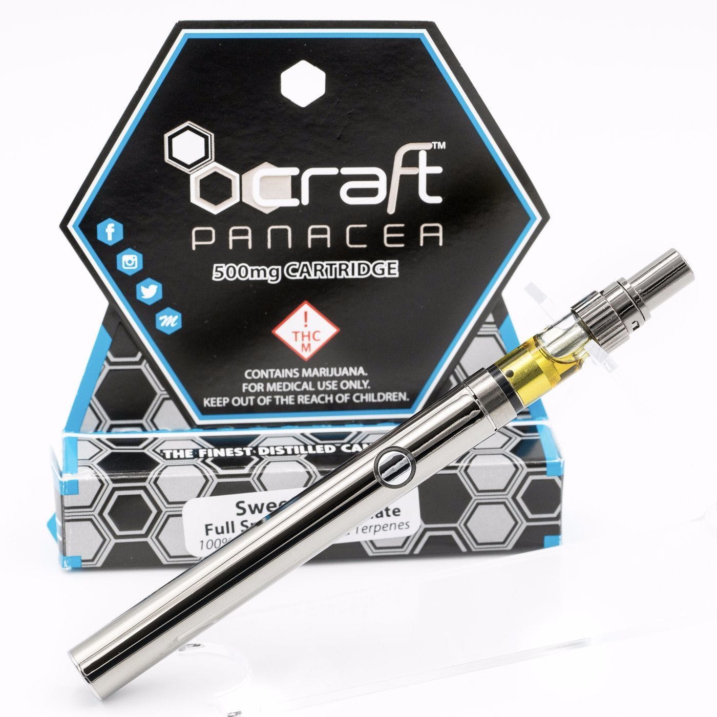 Craft Panacea - 500 mg Distillate Cartridge
