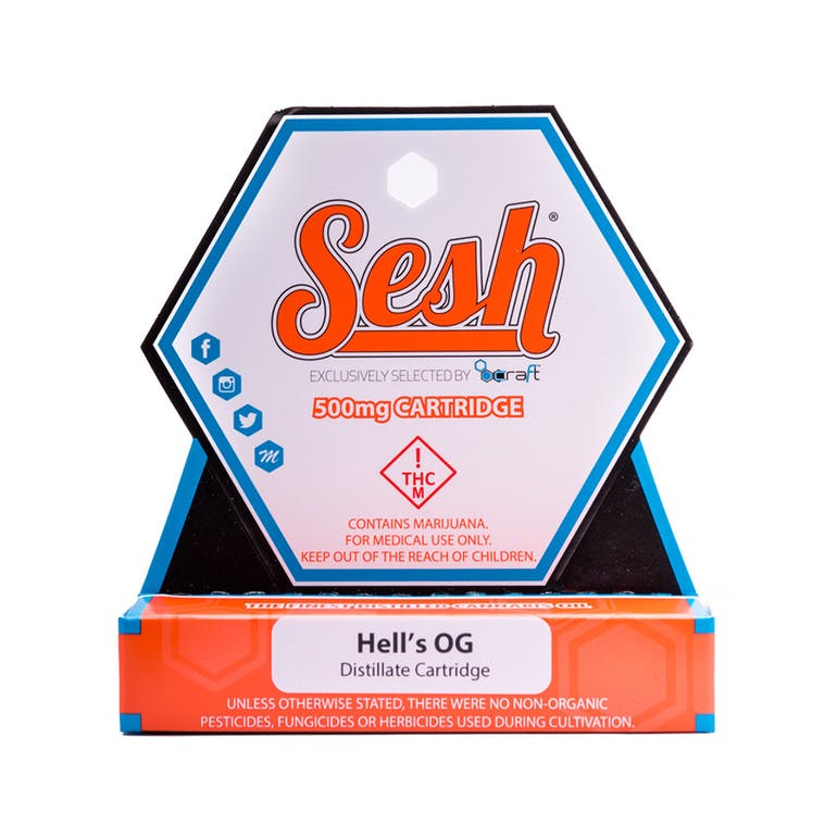 Craft Sesh - 500 mg Distillate Cartridge