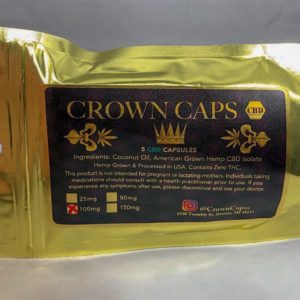 Crown Caps CBD 5pk - 100mg