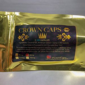 Crown Caps CBD 5pk - 50mg