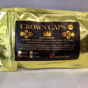 Crown Caps CBD Capsules 100mg