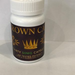 Crown Caps THC 50mg Bottle