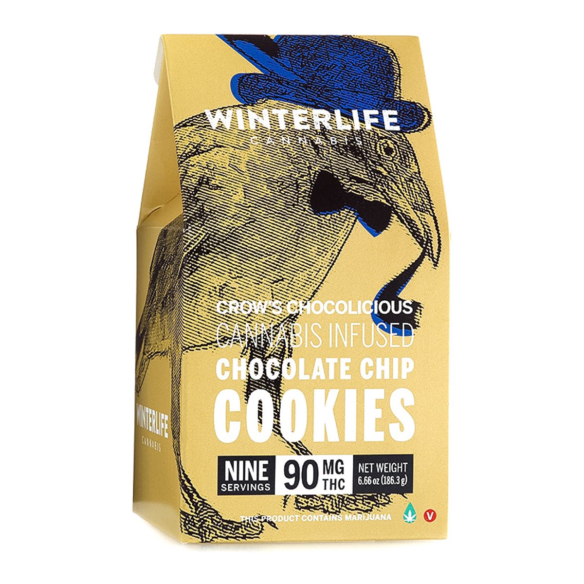 Crow's Chocolicious Chocolate Chip Cookies 90 mg